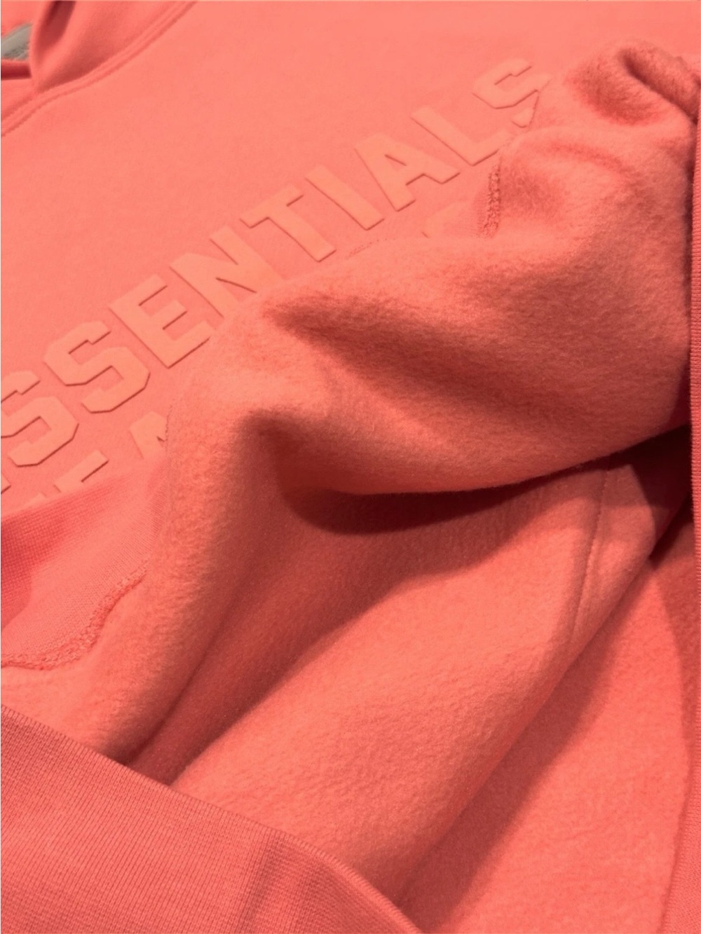 Fear of God Essentials Hoodie – Coral – Brand New - Picture 4 of 8